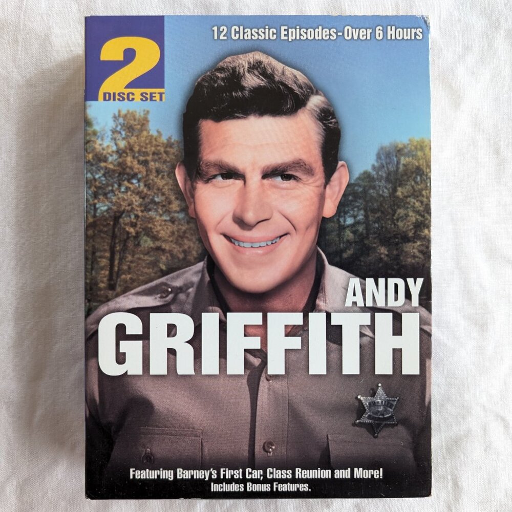 Andy Griffith (1960) 2 Disc DVD set with 12 classic episodes
